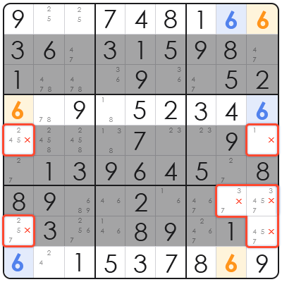 cross hatching in sudoku